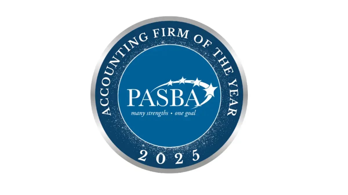 PASBA Accounting Firm of the Year symbol on white background