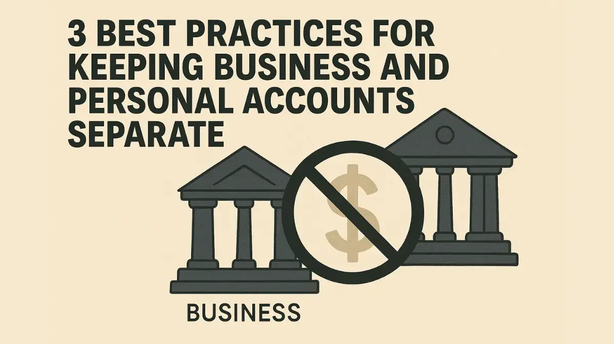 3 Best Practices for Keeping Business and Personal Accounts Separate