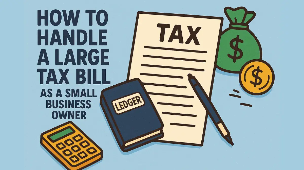 How to Handle a Large Tax Bill as a Small Business Owner